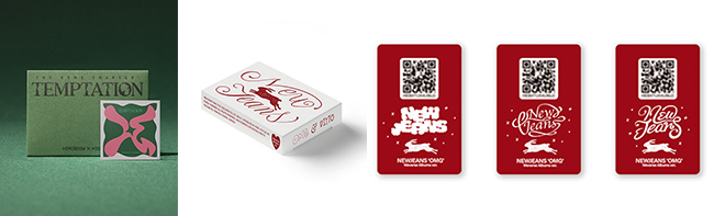 (왼쪽부터) 투모로우바이투게더, 뉴진스 / 출처 : 위버스