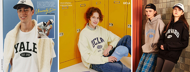 (왼쪽부터) 출처 : 예일, 유씨엘에이, 하버드