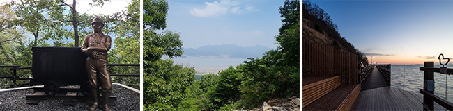 (왼쪽부터) 산꼬라데이길, 달마고도, 제비꼬리길 / 출처 : 두루누비 홈페이지