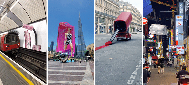 (왼쪽부터) 출처 : 인스타그램 @maybelline, @eyestudioae, @lorealparis, @jacquemus